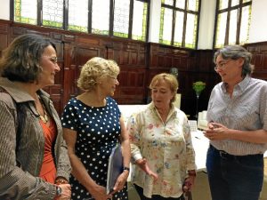 Manuela Carmena asiste al acto de la firma del convenio.